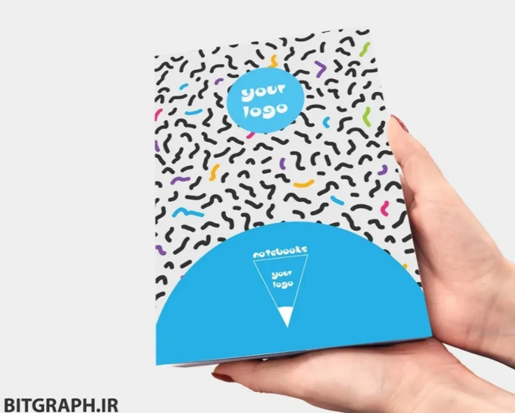 دانلود فایل آماده جلد دفتر و کلاسور طرح کرم کرمی