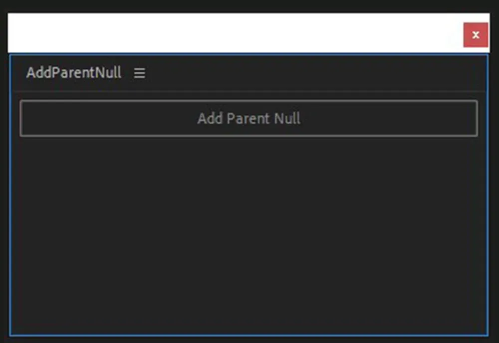 Add Parent Null