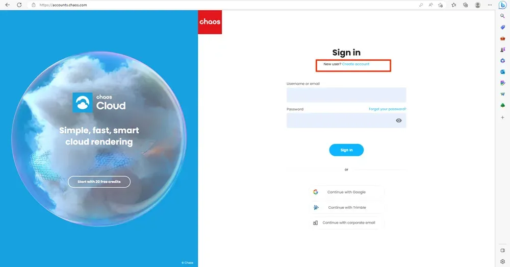 Create Account