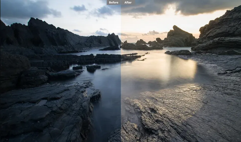 ویرایش عکس منظره در Camera RAW فتوشاپ