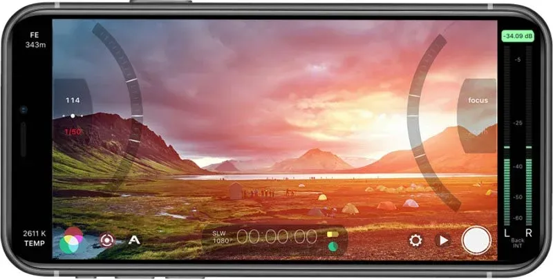 بهترین اپلیکیشن برای فیلم سازی (FiLMiC Pro)