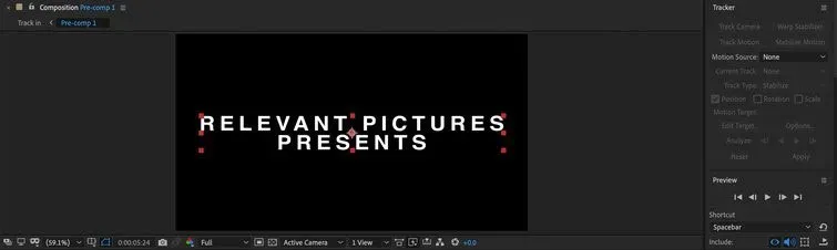 Fit to Screen: Shift + / یکی از 10 کلید میانبر افترافکت