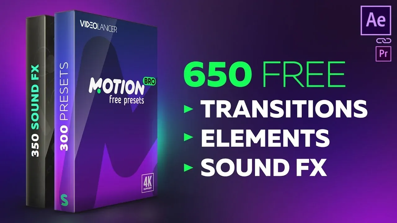 پریست free pack برای موشن برو