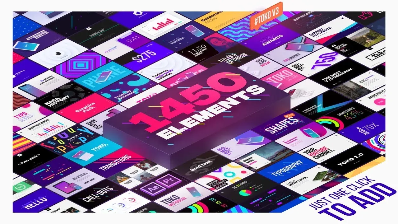 پریست Graphics Pack در پکیج موشن برو