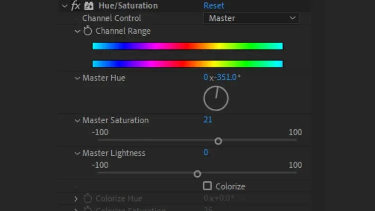 Hue & Saturation 