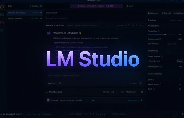 دانلود LM Studio | اجرای هوش مصنوعی روی سیستم شخصی