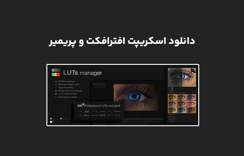دانلود اسکریپت LUTs Manager v1.0.0 برای افترافکت و پریمیر