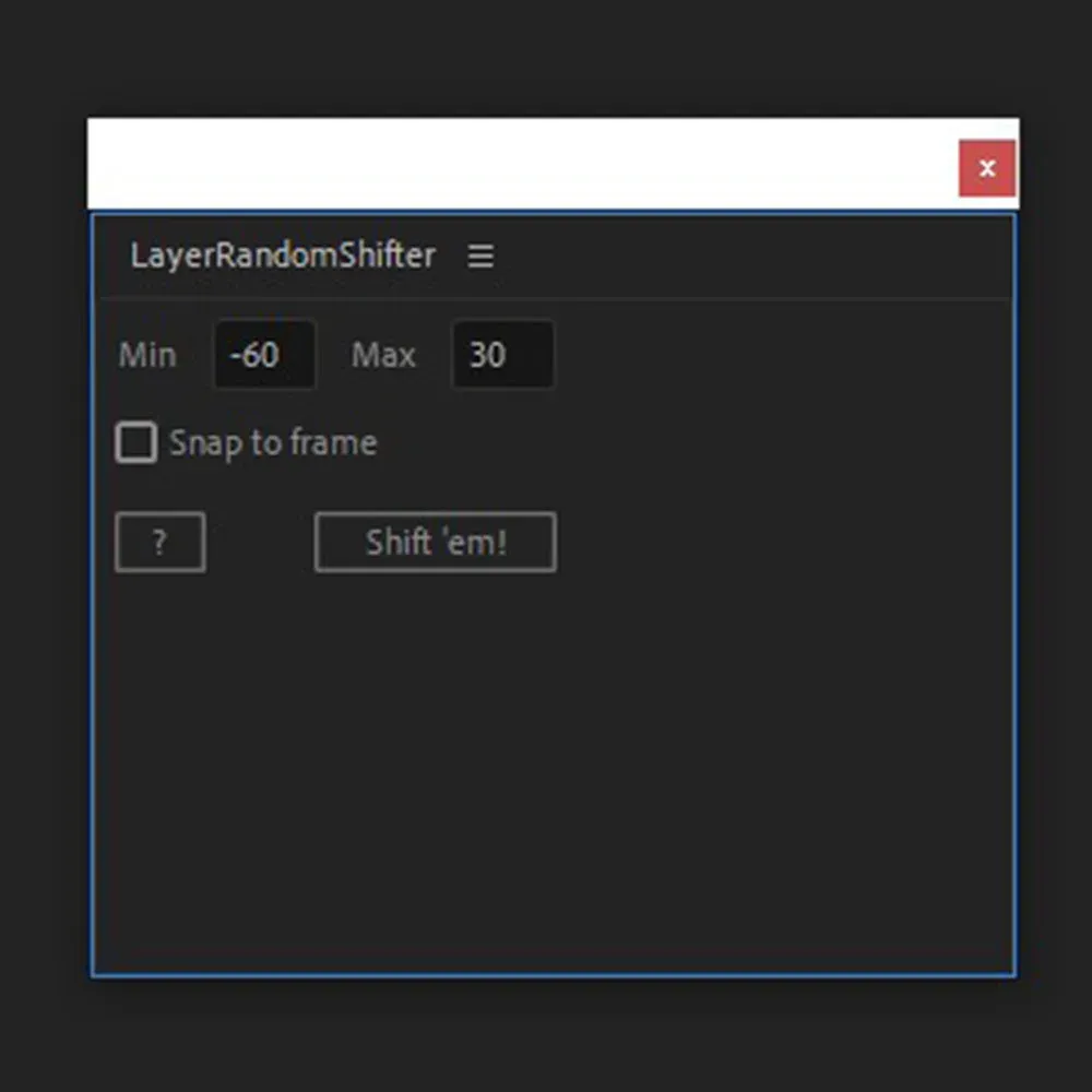 اسکریپت Layer Random Shifter v2.1