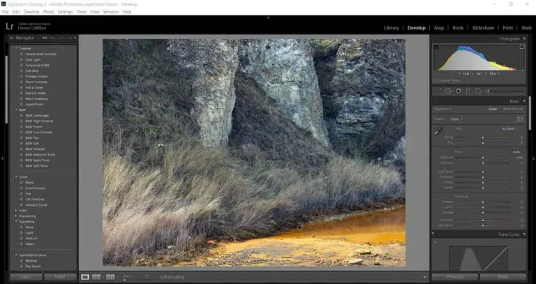 نمای کلی لایت روم (Lightroom)