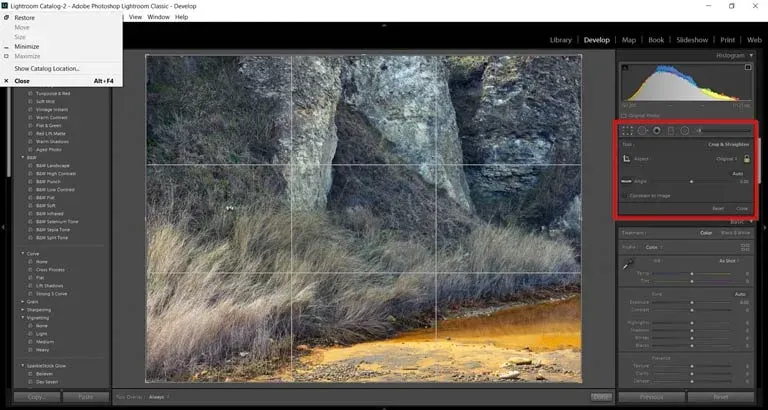 برنامه لایت روم (Lightroom)
