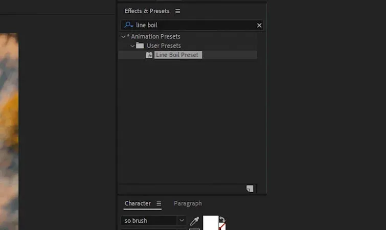 Line Boil Preset در افترافکت
