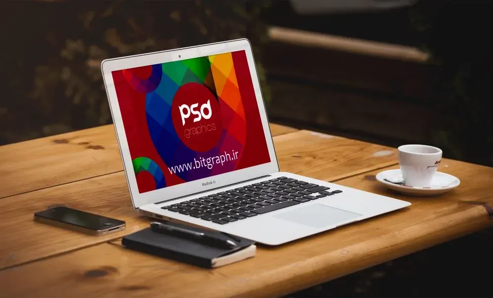 دانلود موکاپ لپ تاپ مک بوک ایر