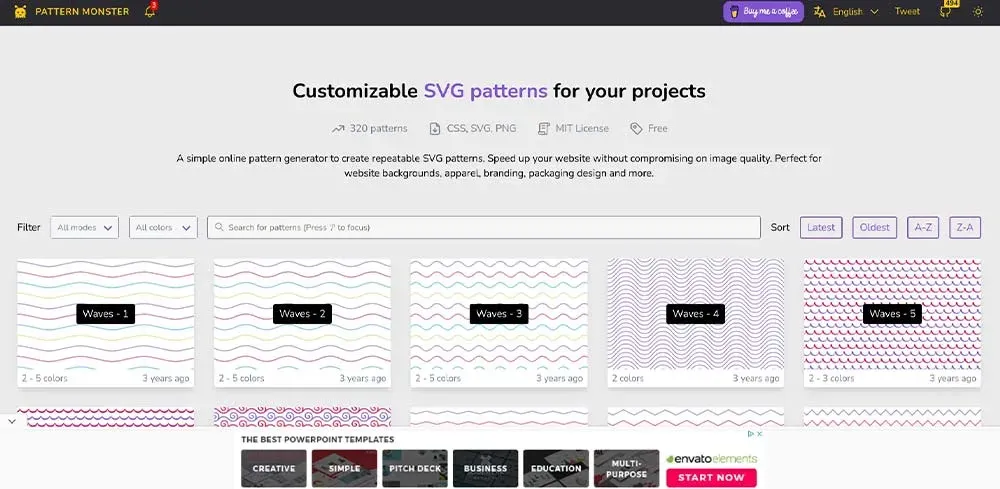 سایت Pattern Monster