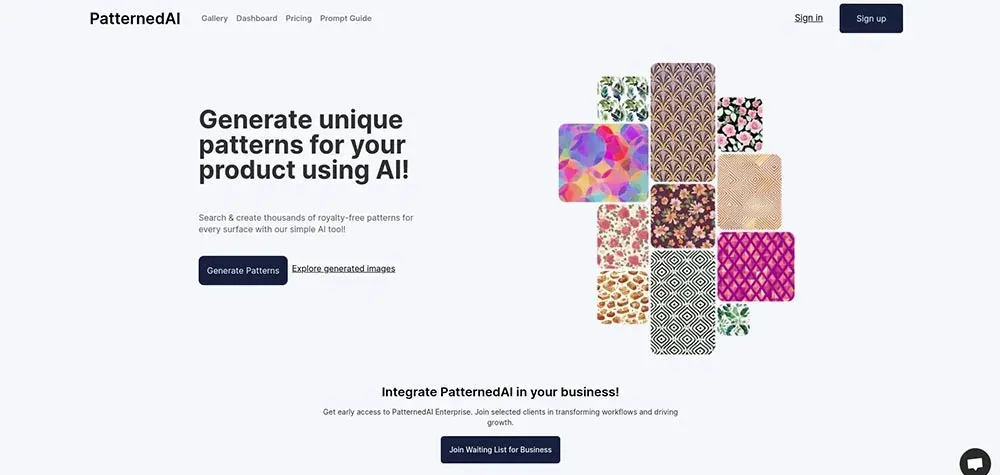 سایت Patterned AI