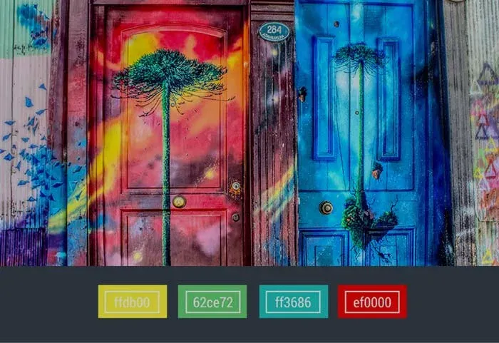 استفاده از سبک پاپ آرت در ترکیب رنگ