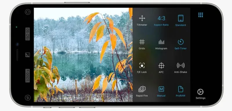 بهترین اپلیکیشن کامل و جامع (ProCamera)
