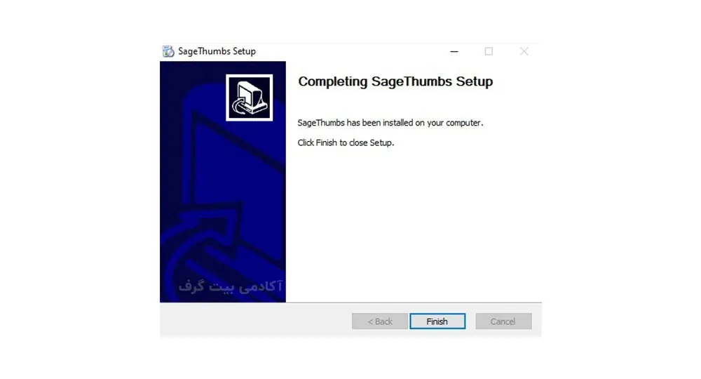 بخش هشتم نصب نرم افزار SageThumbs