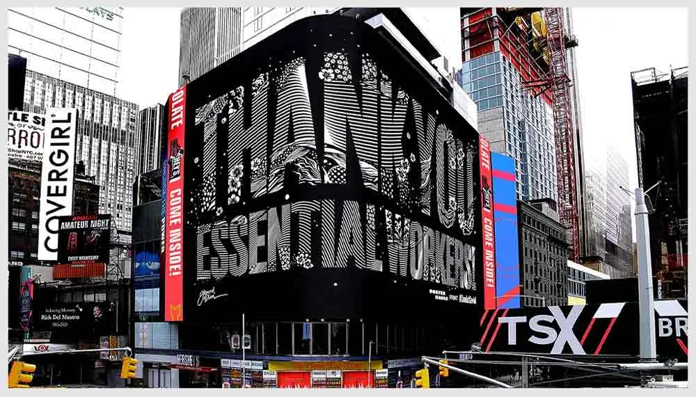 تبلیغات Time Square Public Art