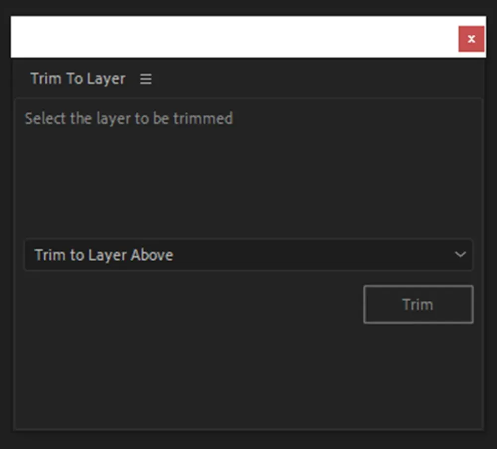اسکریپت Trim to Layer v2.1.1