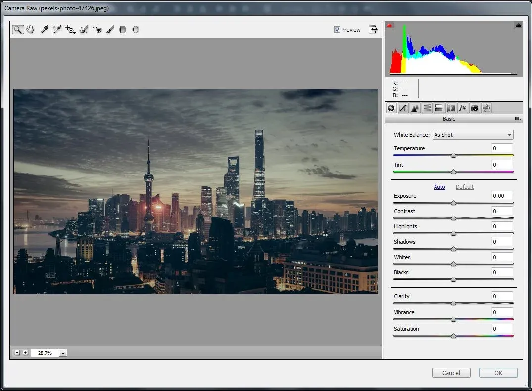 HDR کردن تک عکس توسط Camera Raw در فتوشاپ