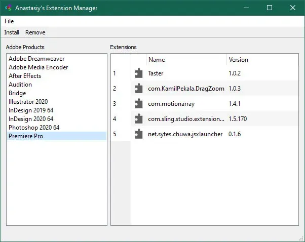 نرم افزار Anastasiys Extension Manager