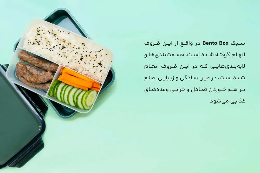 Bento Box یکی از 5 سبک ترند گرافیک در سال 2024