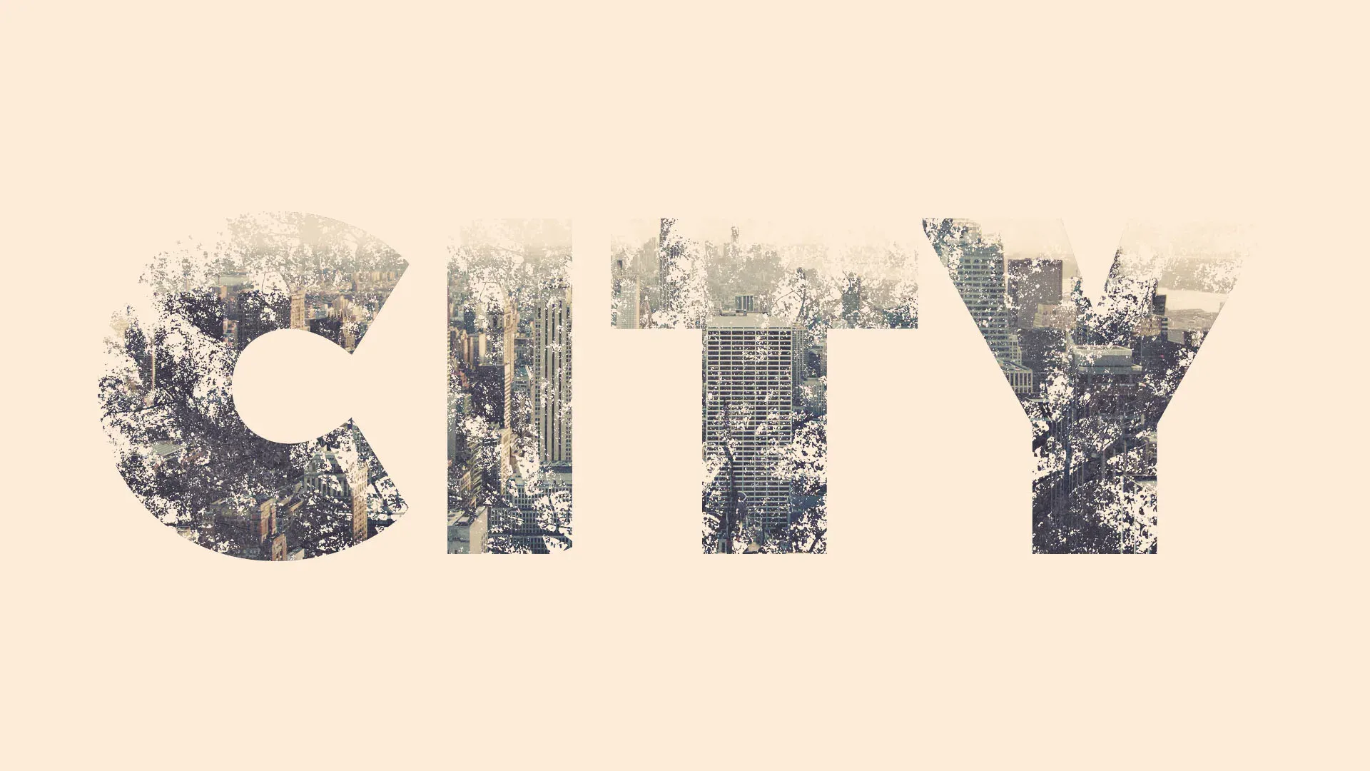 آموزش ایجاد افکت Double Exposure در داخل متن 