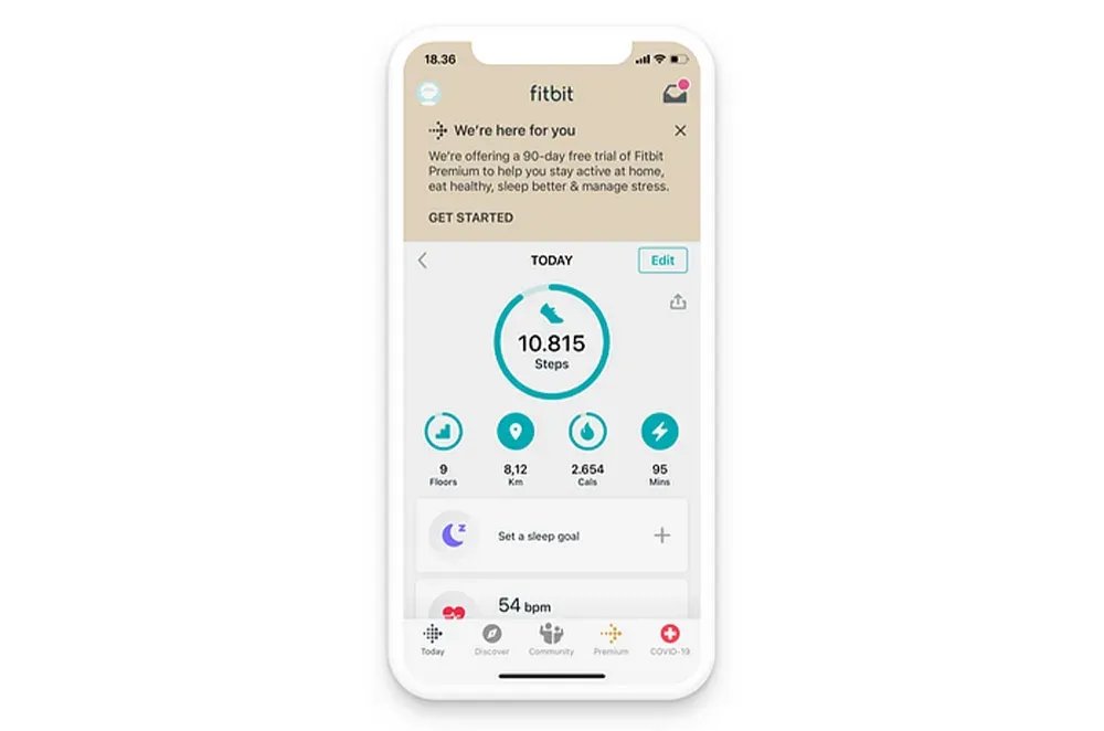 اپلیکیشن fitbit