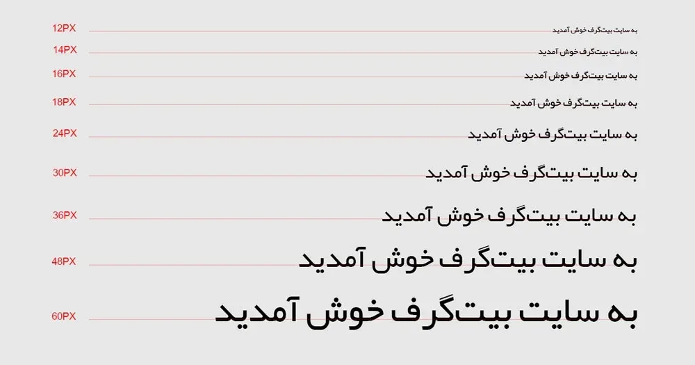 سیستم دیزاین استاندارد برای استفاده از فونتها در رابط کاربری