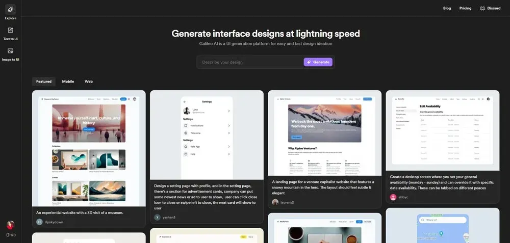 هوش مصنوعی galileo برای طراحان رابط کاربری