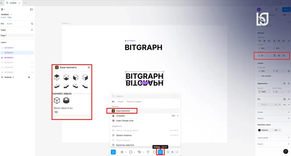  متن ایزومتریک در فیگما