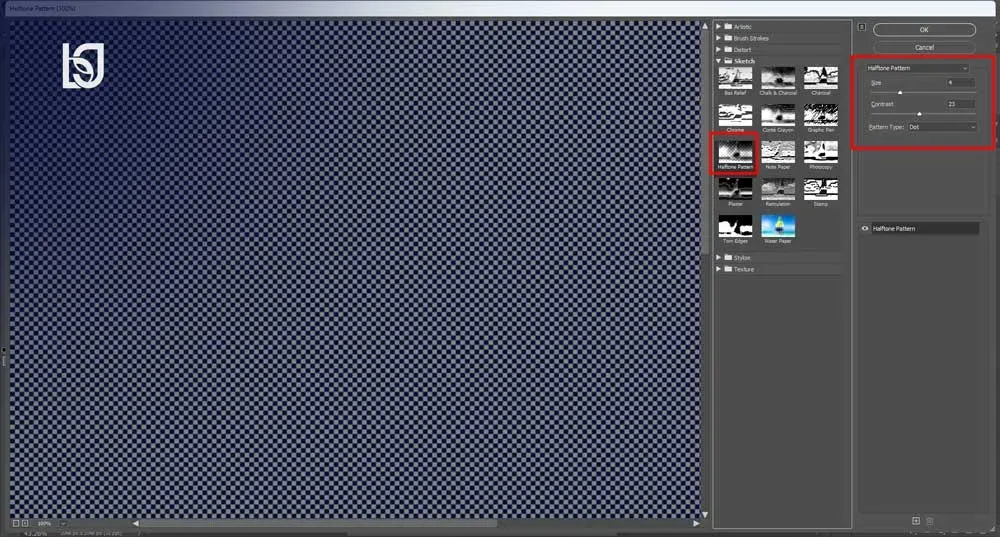طراحی پوستر با افکت Halftone