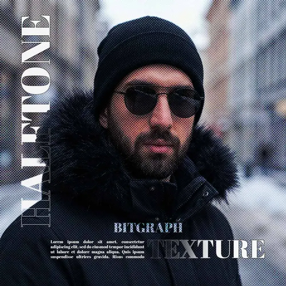 طراحی پوستر با افکت Halftone