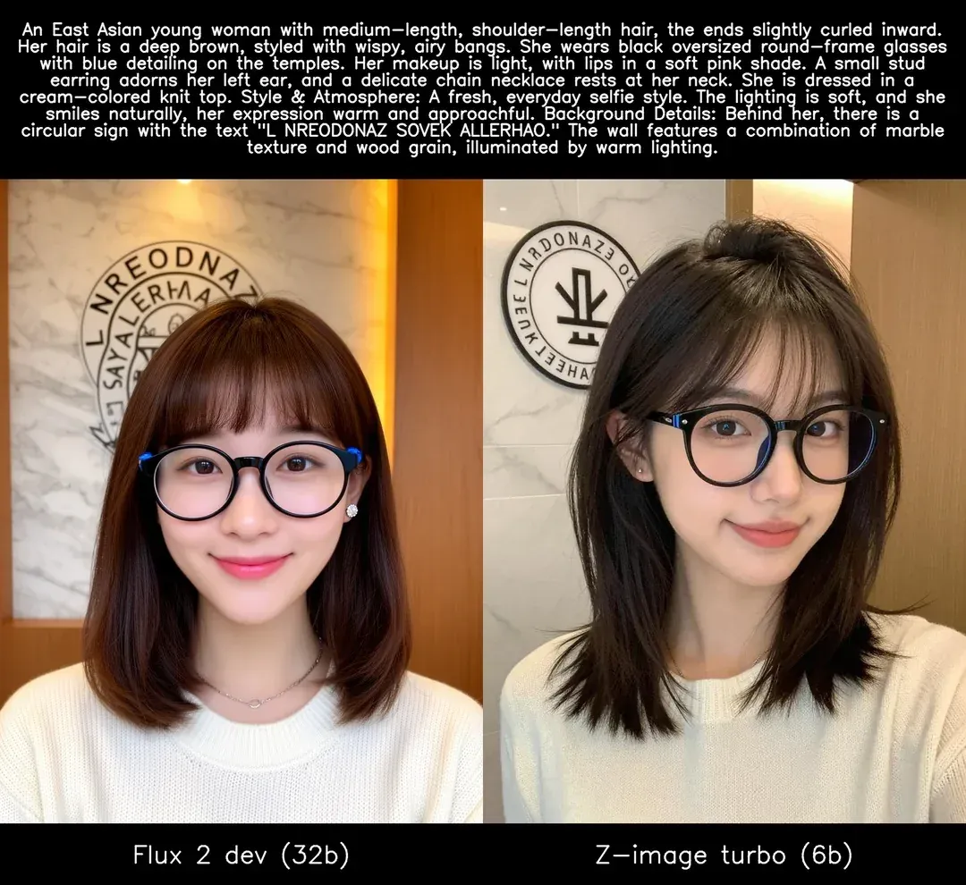 Flux 2 Dev (32B) and Z-Image Turbo (6B)