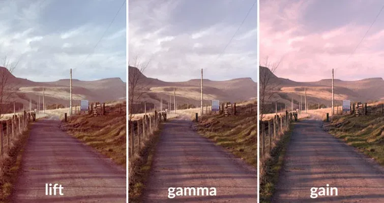 بررسی lift، gamma، gain