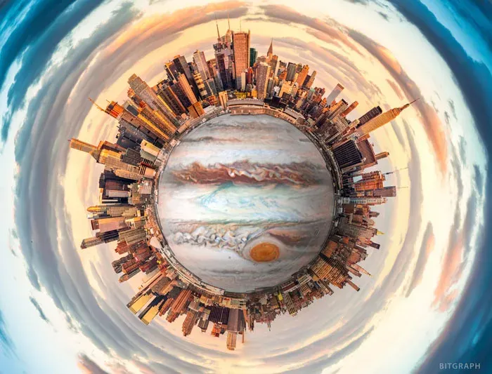 ساخت پانوراما 360 درجه در فتوشاپ (Polar Panorama)