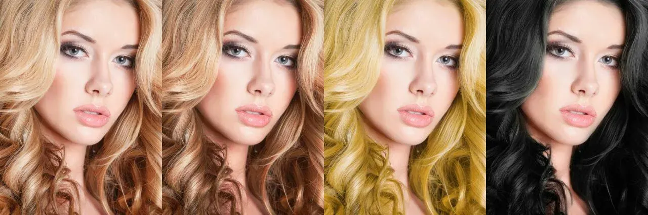 آموزش تغییر رنگ مو در فتوشاپ CC2015