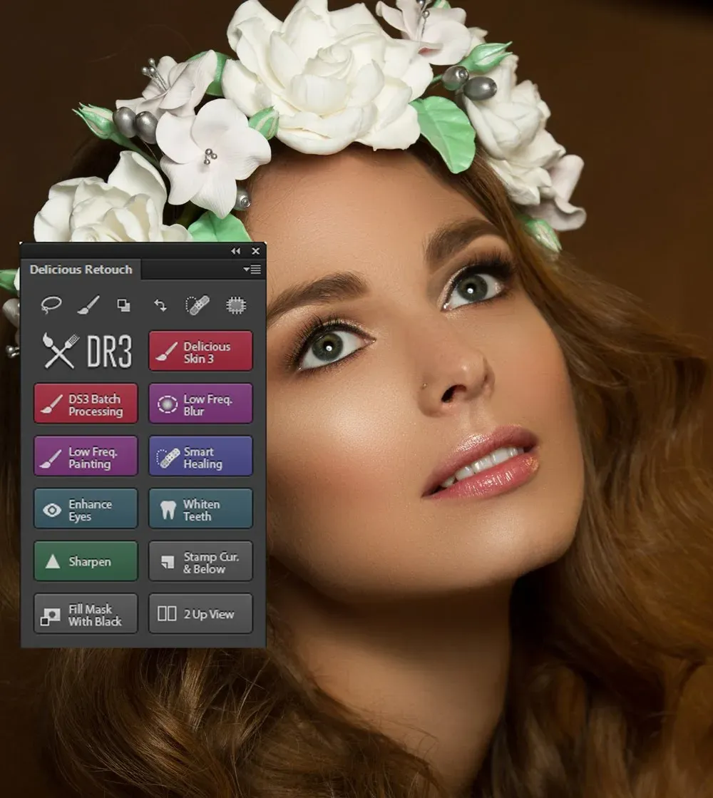 پلاگین روتوش Delicious Retouch Panel v3.0.6 برای فتوشاپ