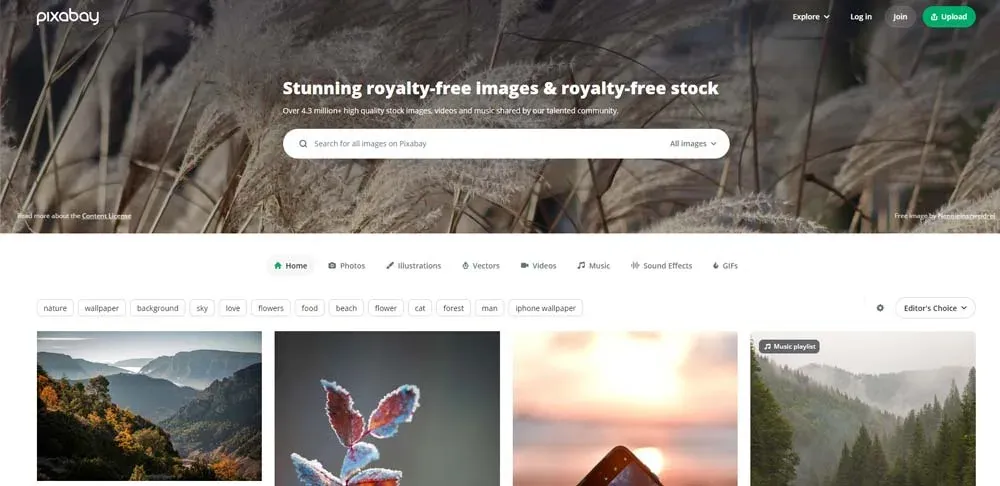 pixabay یک سایت کاربردی برای دانلود تصاویر با کیفیت و فایل های گرافیکی