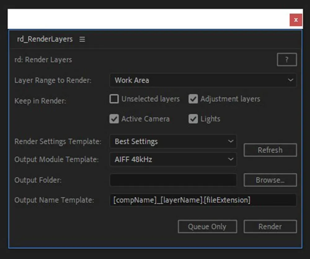 اسکریپت rd Render Layers v3.1