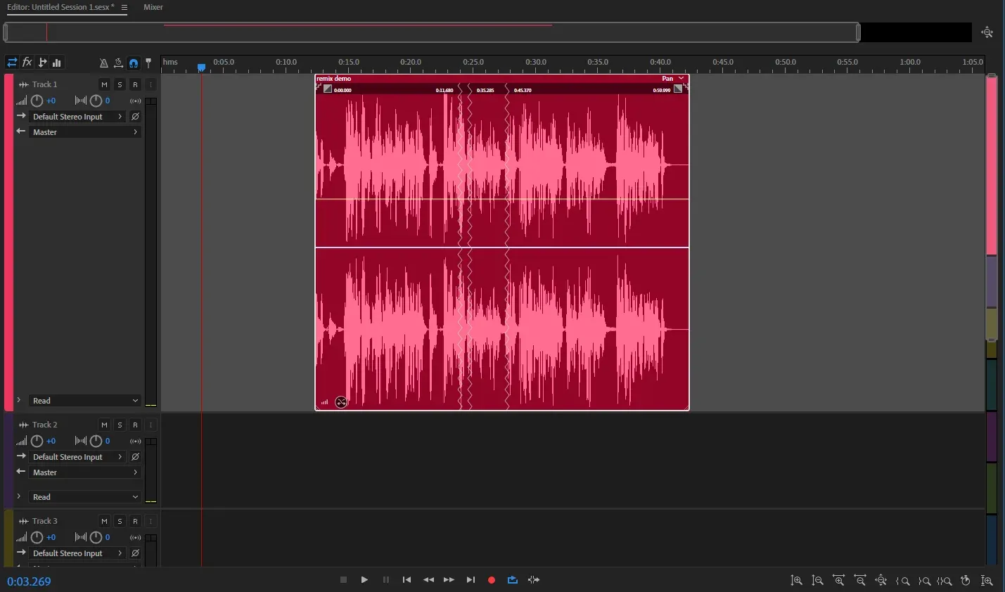 ریمیکس (remix) در ادوبی اودیشن