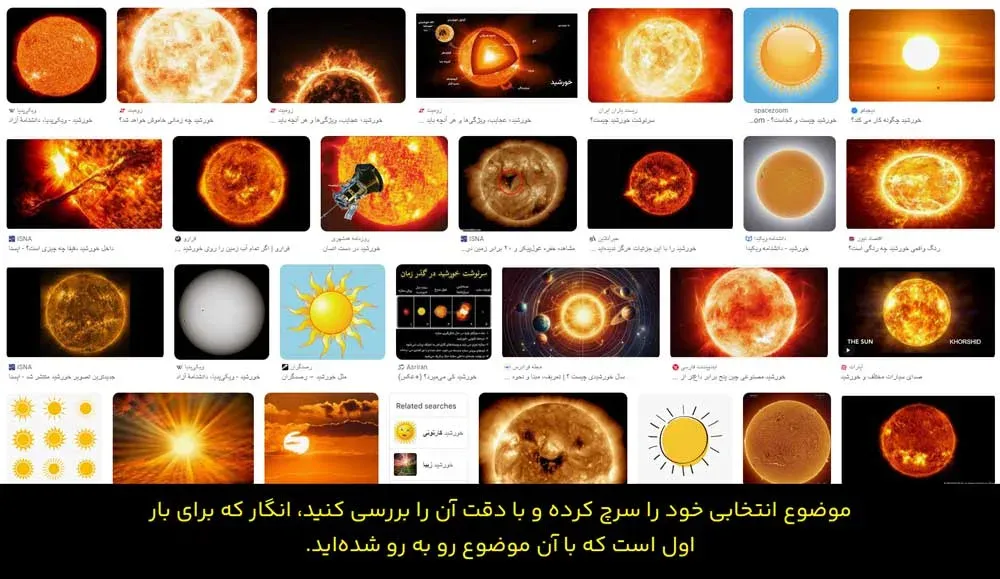 تحقیقات و بررسی کامل راجع به موضوع انتخابی