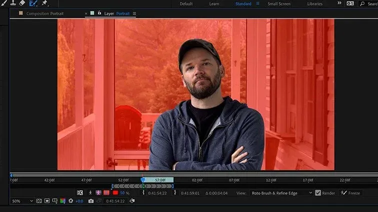 میتوانید نتایج را با تغییر دادن Alpha views در پایین سمت چپ پنل لایه مشاهده کنید