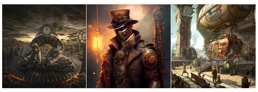 استایل steampunk در هوش مصنوعی